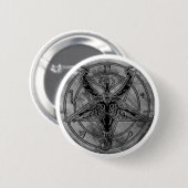 Marble Baphomet Button (Voorkant /achterkant)