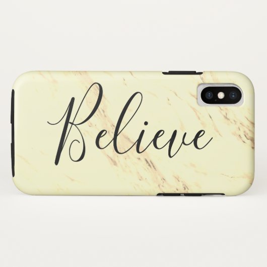 Marble Believe 2 Case-Mate iPhone Case (Achterkant (horizontaal))