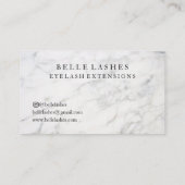 Marble Black Eyelash Luxury Beauty Visitekaartje (Achterkant)