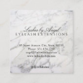 Marble Black Eyelash Luxury Beauty Visitekaartje (Achterkant)