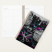 Marble Black Silver Sparking Salon Planner (Display)