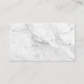 Marble Blue Holographic Drip Trendy Visitekaartje (Achterkant)