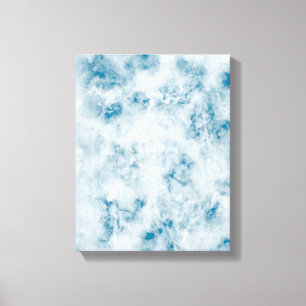 Marble Blue Texture Background Canvas Afdruk