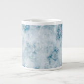 Marble Blue Texture Background Extra Grote Mok (Voorkant)