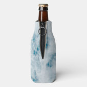 Marble Blue Texture Background Flesjeskoeler (Fles Achterkant)