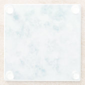 Marble Blue Texture Background Glazen Onderzetter (Achterkant)