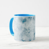 Marble Blue Texture Background Mok (Voorkant links)