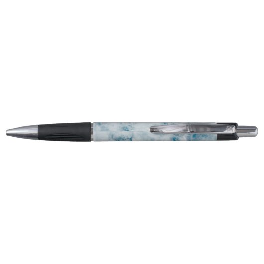 Marble Blue Texture Background Pen (Achterkant)