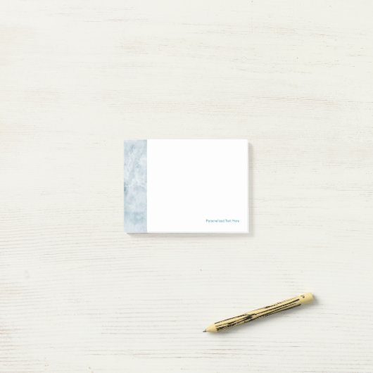 Marble Blue Texture Background Post-it® Notes (Op bureau)