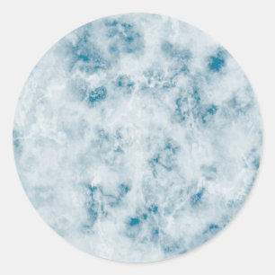 Marble Blue Texture Background Ronde Sticker