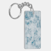 Marble Blue Texture Background Sleutelhanger (Voorkant Links)