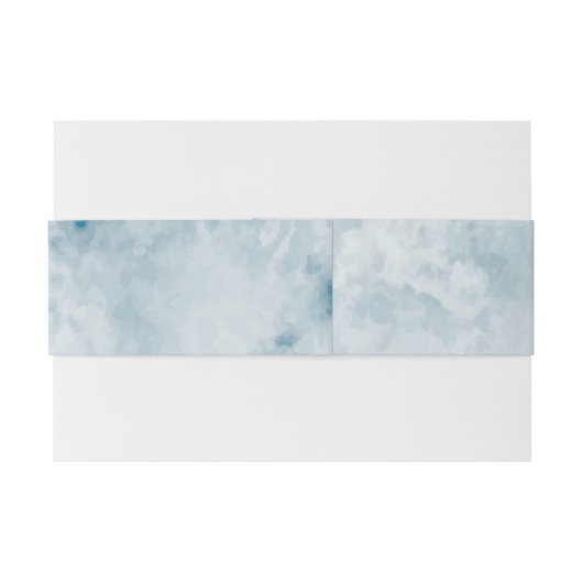 Marble Blue Texture Background Uitnodigingen Wikkel (Achterkant Voorbeeld)