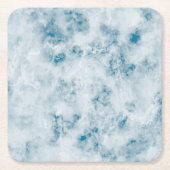 Marble Blue Texture Background Vierkante Kartonnen Onderzetter (Voorkant)