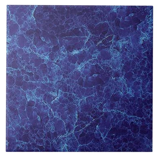 Marble Blue Tile Tegeltje (Voorkant)