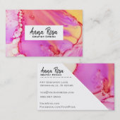 *~* Marble Bold Abstract Organic Waterverf Visitekaartje (Voorkant / Achterkant)