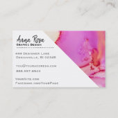 *~* Marble Bold Abstract Organic Waterverf Visitekaartje (Achterkant)