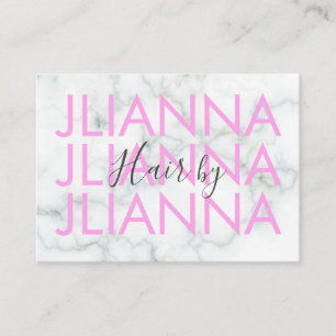 Marble Bold Text Makeup Salon Nails Eyelashes Visitekaartje