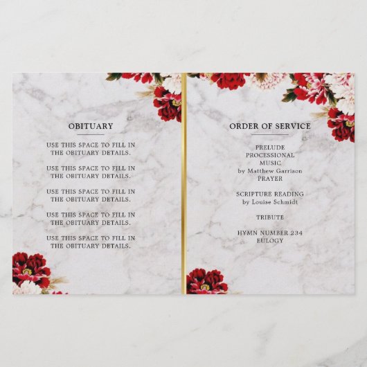 Marble Bourgogne Programme de célébration de la vi (Dos)