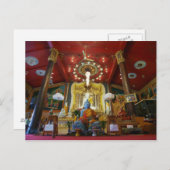 Marble Buddha Statue Briefkaart (Voorkant / Achterkant)