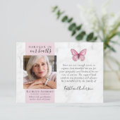 Marble Butterfly Fotobegrafenis Dank u kaarten (Staand voorkant)