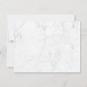 Marble Butterfly Funeral Memorial Bedankkaart (Achterkant)