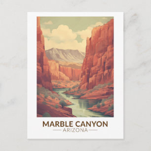 Marble Canyon Arizona Travel Art Vintage Briefkaart