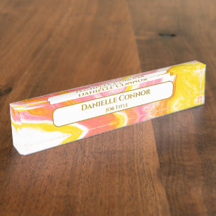 Marble Classy Modern Personalized Naambordje