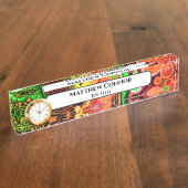 Marble Classy Modern Personalized Naambordje (Zijkant)