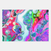 Marble Colorful Fluid Art Inpakpapier Vel (Voorkant)