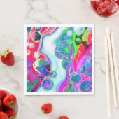 Marble Colorful Fluid Art Servet (Insitu)
