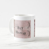 Marble design Bat Mitzvah Koffiemok (Voorkant links)