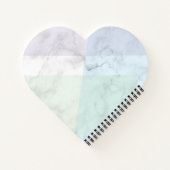 Marble  design pastel colors notitieboek (Achterkant)