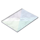 Marble  design pastel colors notitieboek (Linkerzijde)