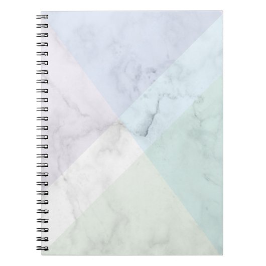 Marble  design pastel colors notitieboek (Voorkant)