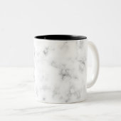 Marble Design Pattern Two Tone Mok Black (Voorkant rechts)