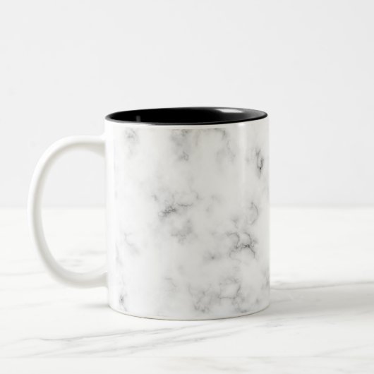 Marble Design Pattern Two Tone Mok Black (Links)