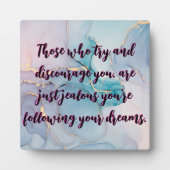 Marble Desktop Art Quote Fotoplaat (Voorkant)