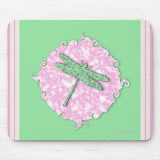 Marble Dragonfly Mousepad Muismat (Voorkant)