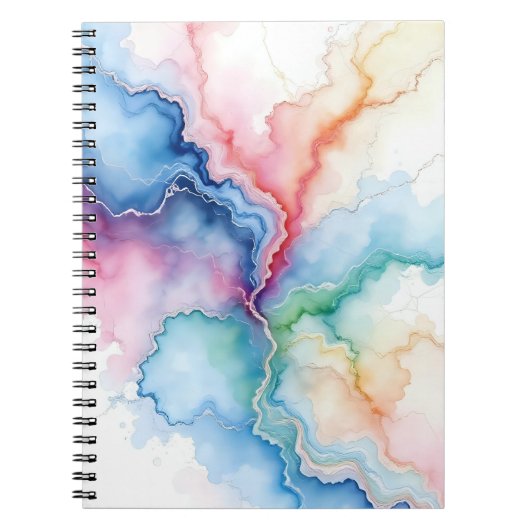 marble effect notebook notitieboek (Voorkant)