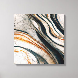 Marble Effect Stretted Canvas Print