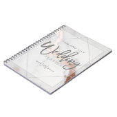 MARBLE EN METALLIC WEDDING PLANNER NOTEPAD NOTITIEBOEK (Linkerzijde)