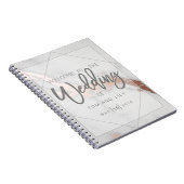 MARBLE EN METALLIC WEDING NOTEPAD NOTITIEBOEK (Rechterzijde)