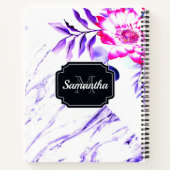 Marble Floral Notitieboek (Achterkant)