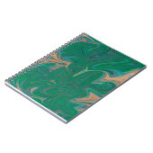 Marble Forms – Green & Gold Natural Flow Notitieboek (Linkerzijde)
