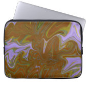 Marble Forms – Terracotta Warm Abstract Laptop Sleeve (Voorkant)