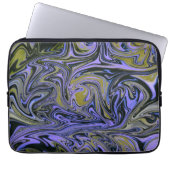 Marble Forms – Violet & Gold Mystic Energy Laptop Sleeve (Voorkant)