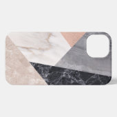 Marble Geometric Pattern iPhone Hoesje (Achterkant horizontaal)