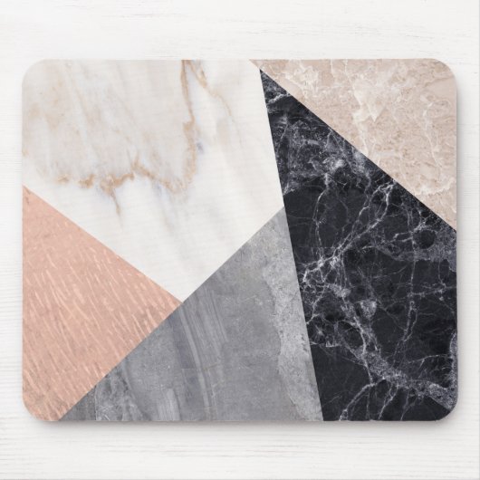 Marble Geometric Pattern Muismat (Voorkant)