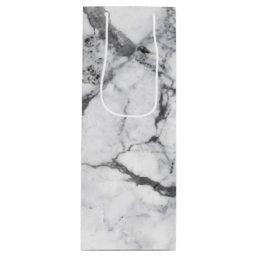 Marble Gift Bag Wijn Cadeautas (Voorkant)