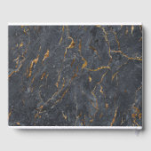 Marble Glitter Geometric Gastenboek (Achterkant)